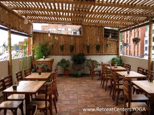 Upstairs Terrace at Maha Vegan Food in Bogota