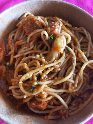 UmmM 🍲🐿 at Maha Vegan Food in Bogota