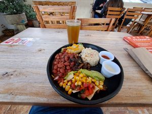 Veggie Tex at Maha Vegan Food in Bogota