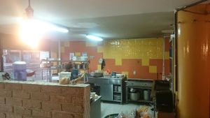 open view on the kitchen  at Maha Vegan Food in Bogota