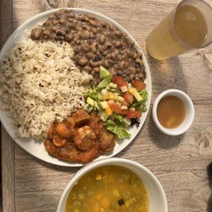 Example menu del dia  at Maha Vegan Food in Bogota