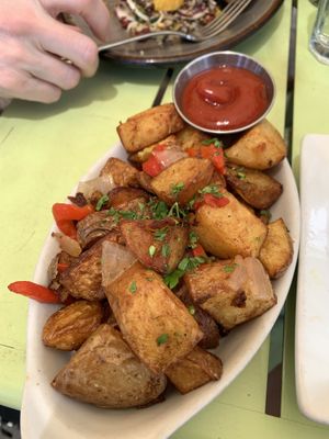 Brunch: Breakfast potatoes  at Honey Salt in Las Vegas