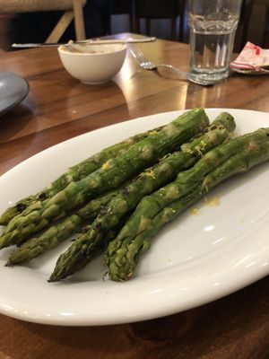Grilled asparagus  at Honey Salt in Las Vegas