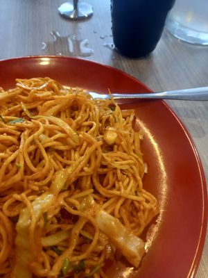 #peaceforallveganchowmein at Momo Central in Melbourne