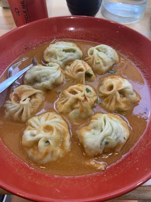 Vegan Momo soup  at Momo Central in Melbourne