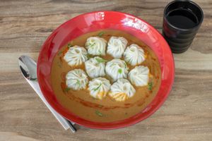 Saucy steam momo at Momo Central in Melbourne