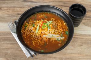 vegan soup noodle at Momo Central in Melbourne