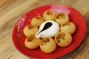 Vegan Pani Puri at Momo Central in Melbourne