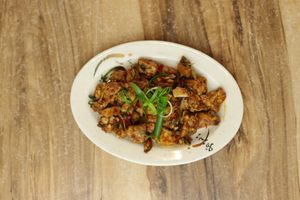 Vegan Soybean chunk Choila at Momo Central in Melbourne