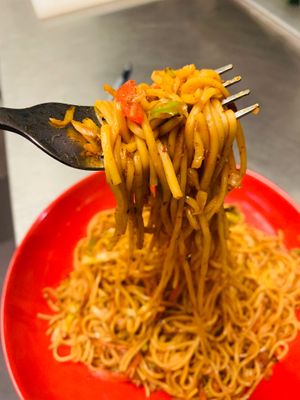 Vegan eggless Chowmein  at Momo Central in Melbourne