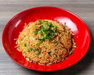 Vegan basmati fried rice! at Momo Central in Melbourne