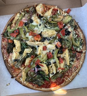 GF Greek Veggie  at Pizza Mia in Newburgh