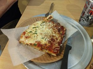 Chicken Parm stuffed pizza at Pizza Mia in Newburgh