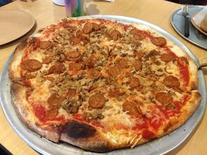 Vegan Meat Haters Pizza at Pizza Mia in Newburgh