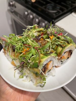 Caterpillar roll at The Yasai - Little Italy in San Diego