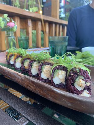 Neon gravestones at The Yasai - Little Italy in San Diego