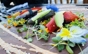 Vegan sashimi   at The Yasai - Little Italy in San Diego