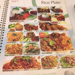 menu  at Loving Hut in Surabaya