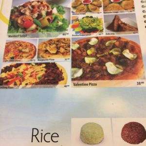 menu at Loving Hut in Surabaya