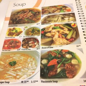 menu  at Loving Hut in Surabaya