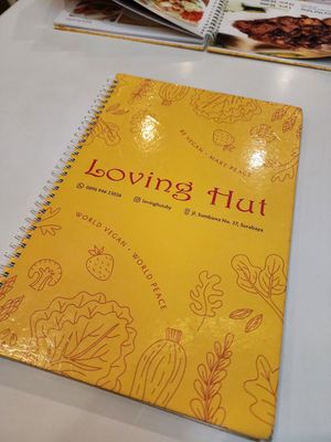 Menu at Loving Hut in Surabaya