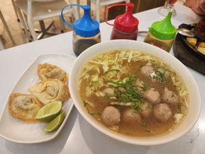 Peaceful Ball Soup at Loving Hut in Surabaya