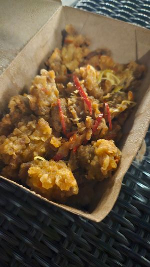 The luscious lemongrass at Loving Hut in Surabaya