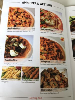 2019/3/19 menu-1 at Loving Hut in Surabaya