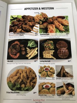 20193/19 menu-2 at Loving Hut in Surabaya