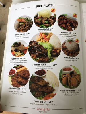 2019/3/19 menu-3 at Loving Hut in Surabaya