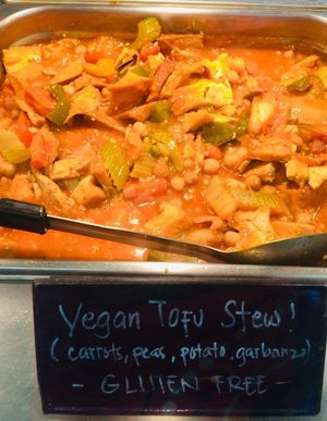 Vegan Tofu Stew, really yummy! at Mabuhay Ethnic Foods in Berrien Springs