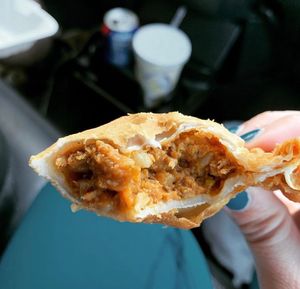 Inside of The Nada-Beef Empanada. at Island Empanada in Lake Ronkonkoma