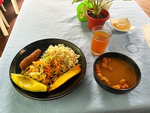   at Govindas in Manizales