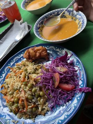   at Govindas in Manizales