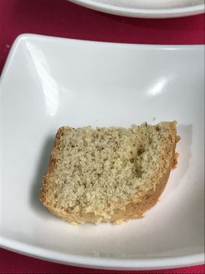 A very small desert that comes with menu of the day at Govindas in Manizales