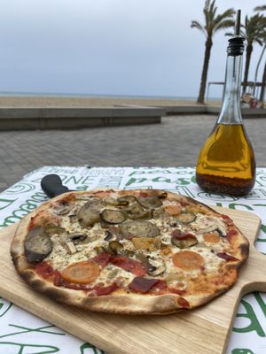Pizza veggie  at Pizzeria Giuseppe in Calafell