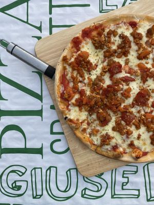 Veggie texas at Pizzeria Giuseppe in Calafell