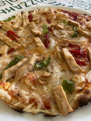 Pizza veggie Ranchera at Pizzeria Giuseppe in Calafell