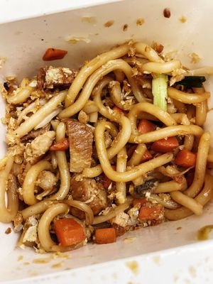 Vegan chicken noodle box  at Wok&Go in Hull