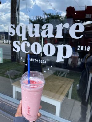 Barbie World Shake made vegan!  at Square Scoop in Indianapolis