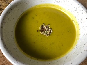 Pea and mint soup  at Cantina in Guimaraes