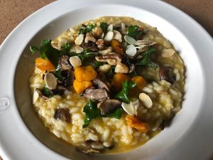 Mushroom and squash risotto  at Cantina in Guimaraes