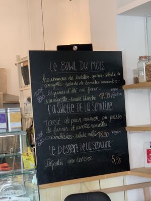 The vegan organic lunch options at Black Drop Coffee in La Chaux De Fonds