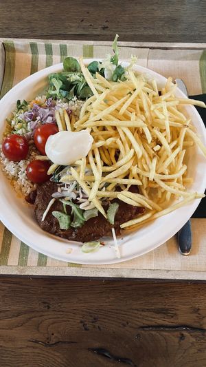 Seitansteak at Vegan Options Foodbar in Heppen