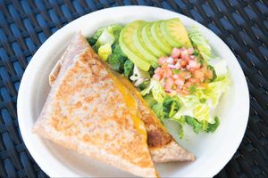 Vegan Quesadilla at Frescura Vegan Kitchen in Bayamon