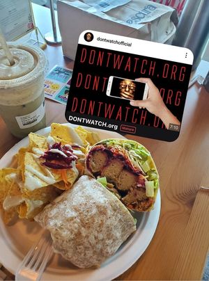 "Chickin wrap" at Frescura Vegan Kitchen in Bayamon