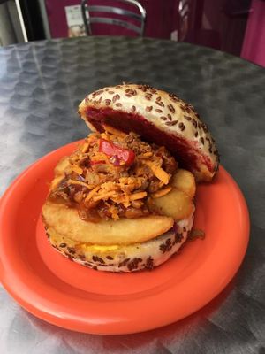 burger at The Anti-Social Food Co in Bideford