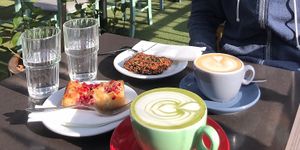 cappuccini, matcha e dolcetti vegani   at Brother Hubbard - South in Dublin