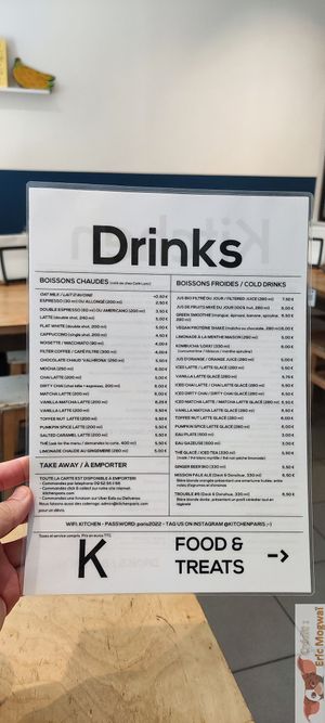 Drinks at Kitchen Paris in Paris