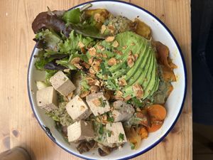 Vegan stew with green curryy  at Kitchen Paris in Paris